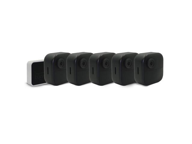 Blink Outdoor 4 5-Camera Wireless 1080p Security System with Up to Two-year Battery Life B0B1N4LM4J Black