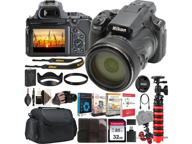 Nikon COOLPIX P1100 16MP Digital Camera (Black) Complete Photo Editing Kit
