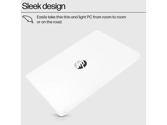 HP - 14" Laptop - Intel Celeron N4500 2021 - 4GB Memory - 64GB eMMC - Snowflake White - image 3