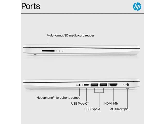 HP - 14" Laptop - Intel Celeron N4500 2021 - 4GB Memory - 64GB eMMC - Snowflake White - image 8
