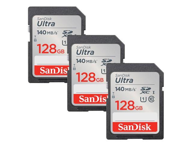 Sandisk Ultra 128GB SDXC UHS-I Class 10 Memory Card - 3 Pack
