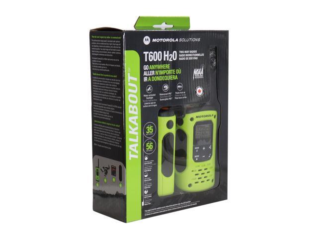 Motorola Talkabout T600 H2O 35-Mile Waterproof Two-Way Radios (Green) - 2 Pack