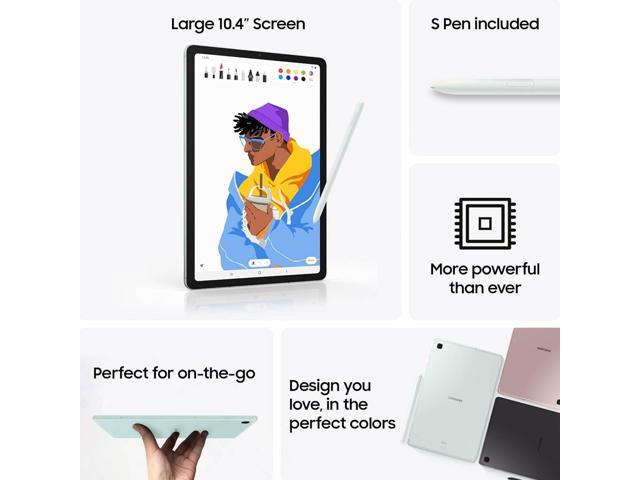 SAMSUNG Galaxy Tab S6 Lite (2024) 10.4' 64GB WiFi Android Tablet, S Pen Included, Gaming Ready, Long Battery Life, Slim Metal Design, Expandable...