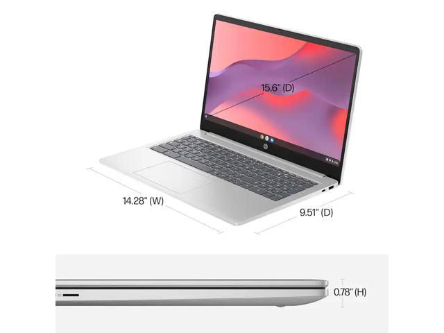 HP - 15.6" Chromebook Laptop - Intel Processor N200 2023 - 8GB Memory - 64GB eMMC - Natural Silver - image 11