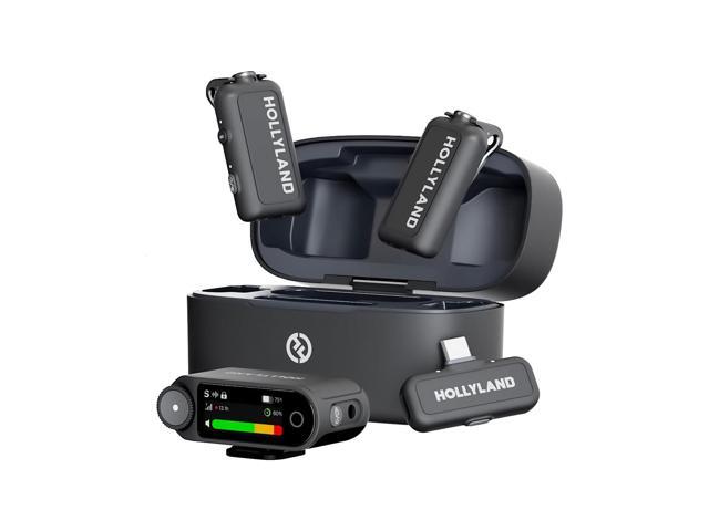 Hollyland LARK MAX 2 Combo 2-Person Wireless Mic System for Cameras & Mobile + 10' RGB LED Ring Light & Tripod
