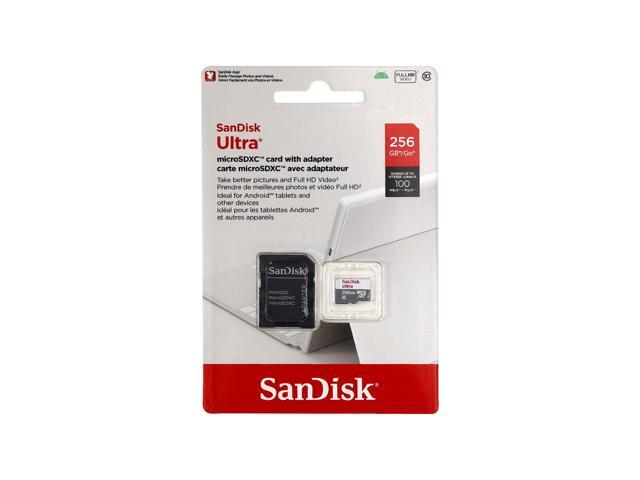 3-Pack Sandisk Ultra 256GB 100MB/s Class 10 Micro SDXC Memory Card Full HD Video with SD Adapter