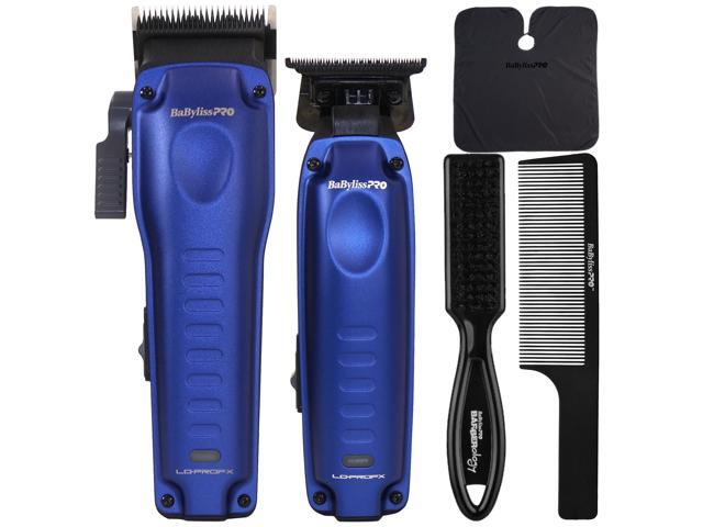 BaBylissPRO FXONE LO-PROFX Clipper & Trimmer Kit FX72 FX82 Blue + Bundle