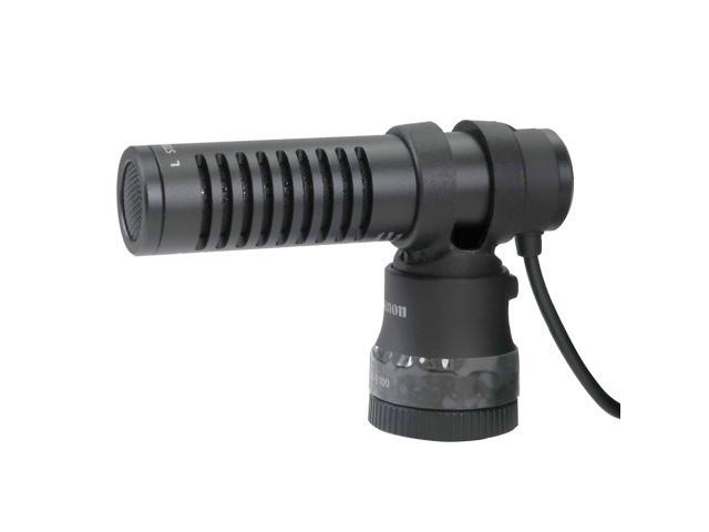 Canon DM-E100 Stereo Microphone with Wind Screen (Black) and Transcend 32GB SDXC/SDHC 300S Memory Card
