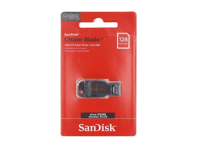 3x SanDisk Cruzer Blade USB Flash Drive - 128GB (Red)