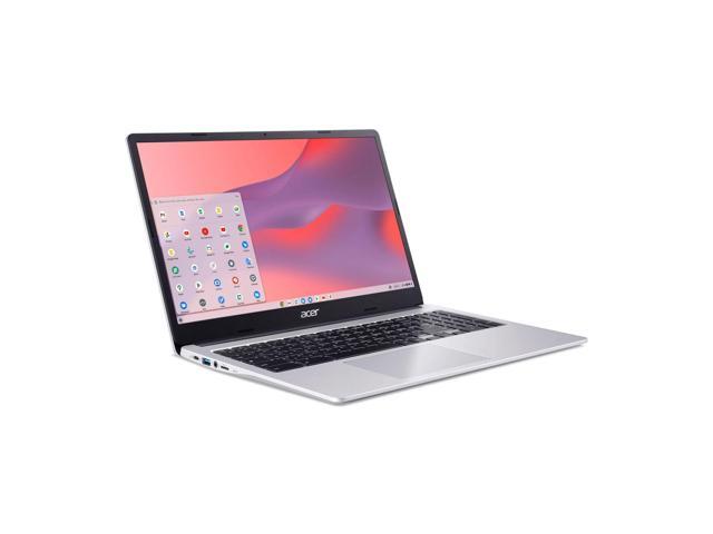 Acer Chromebook 315 15.6' Laptop Intel N4500 4GB 64GB eMMC Pure Silver + Sandisk 256GB MicroSD + Memory Card Reader