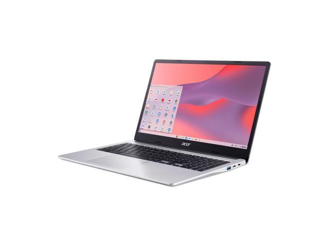 Acer Chromebook 315 15.6' Laptop Intel N4500 4GB 64GB eMMC Pure Silver + Sandisk 256GB MicroSD + Memory Card Reader