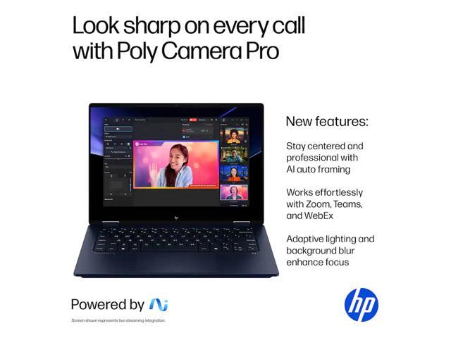 HP - OmniBook X Flip 2-in-1 - Copilot+ PC - 14" 2K Touch-Screen Laptop - Intel Core Ultra 7 256V 2024 - 16GB Memory - 1TB SSD - Atmospheric Blue - image 9