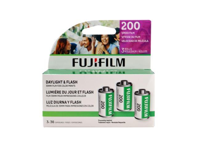 10x Fujifilm 200 Color Negative 35mm Film (36 Exposures) - 3 Pack