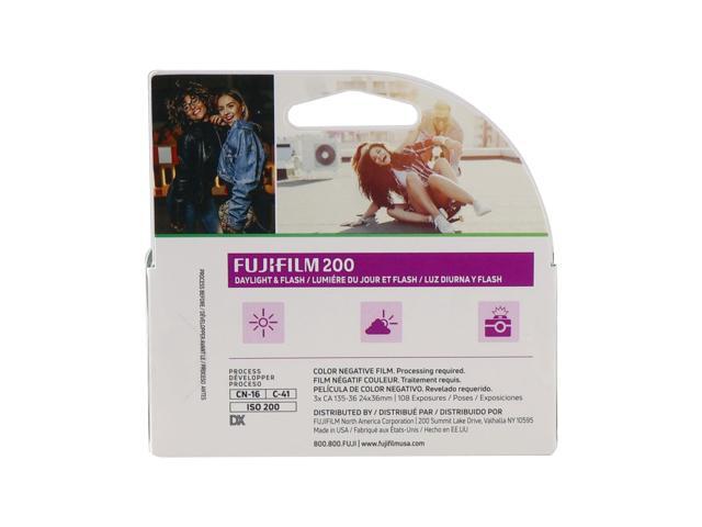 3x Fujifilm 200 Color Negative 35mm Film (36 Exposures) - 3 Pack