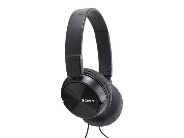 Sony XB100 Portable Waterproof Bluetooth Speaker (Black) with Sony MDR-ZX110 On-Ear Wired Headphones (Black)