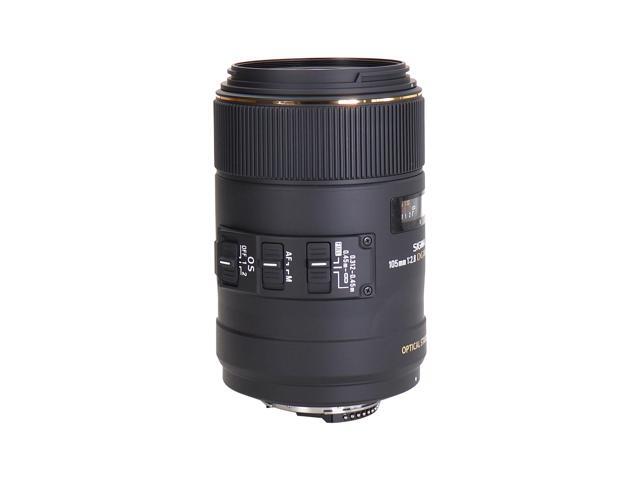 Sigma 105mm F2.8 EX DG OS HSM Macro Lens for Nikon DSLR Camera + 62mm UV Filter