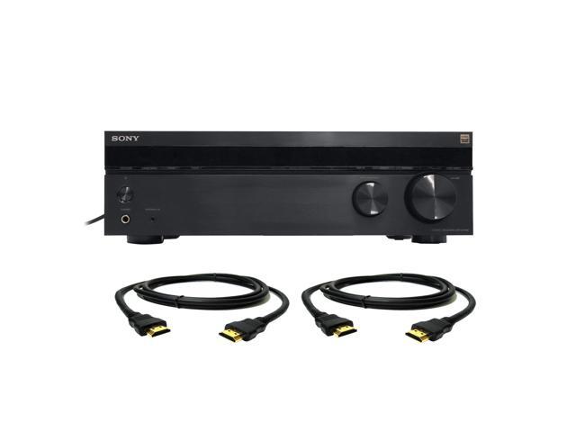 Sony STR-DH190 2-Channel Stereo Receiver Bluetooth with 2x 6ft HDMI Cables