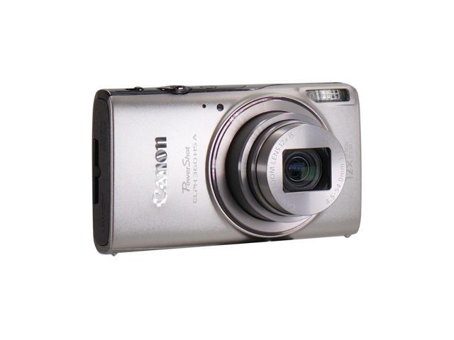 Canon PowerShot ELPH 360 HS A Digital Camera (Silver) with 32GB MicroSD Card Starter Kit