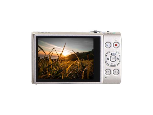 Canon PowerShot ELPH 360 HS A Digital Camera (Silver) with 64GB microSDXC Card Basic Camera Bundle