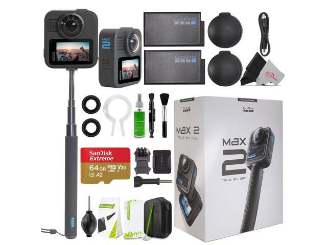 GoPro MAX2 True 8K 360 Action Camera Accessory Bundle with Replacement Lens Kit and Cleaning Kit