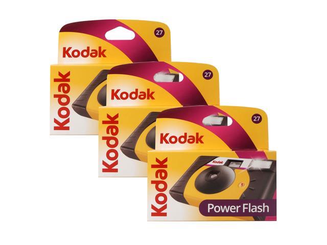 Kodak 35mm Disposable 800 Camera with Power Flash (27 Exposures) - 3 Pack