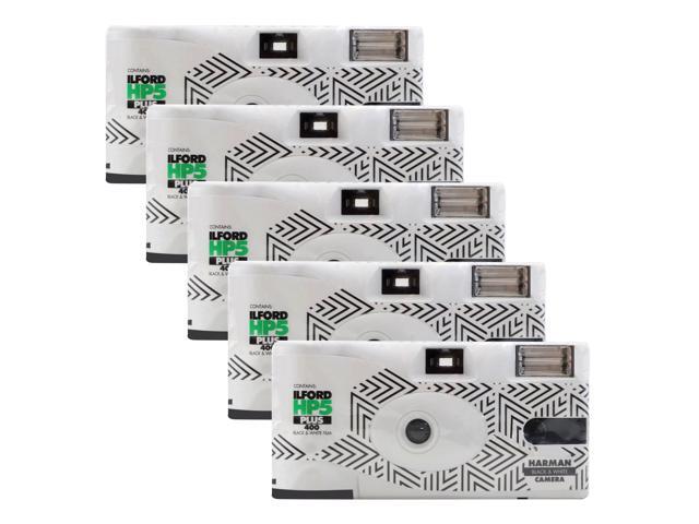 Ilford HP5 Plus Black & White Single-Use Film Camera (35mm, 27 Exposures) - 5 Pack