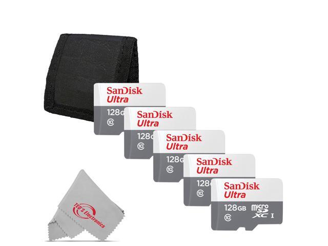 5x SanDisk 32GB Ultra UHS-I microSDHC Memory Card with SD Adapter + Card Wallet