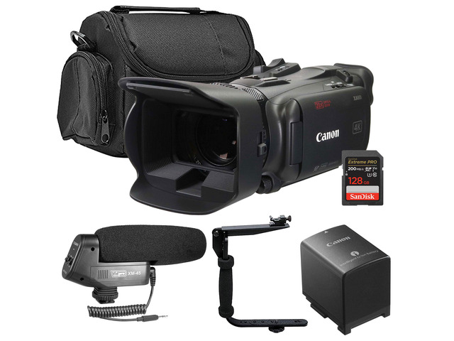Canon XA60 Professional UHD 4K Camcorder PAL with Genuine Canon BP-820 Lithium-Ion Battery Pack Professional Video Bundle