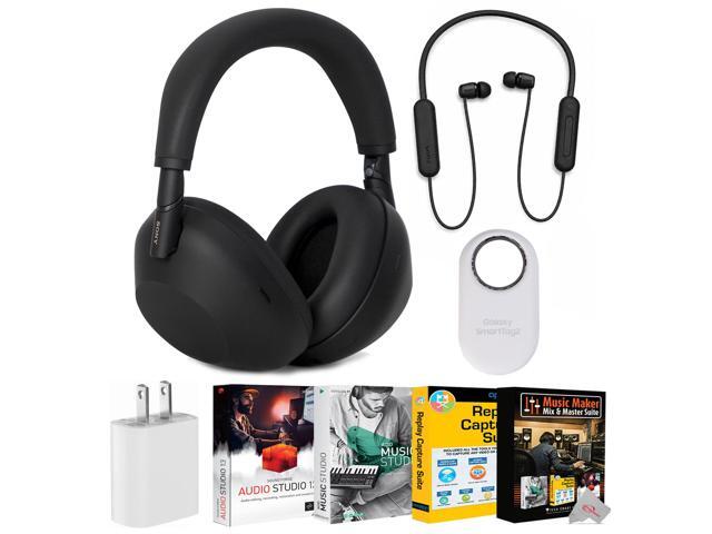 Sony WH-1000XM6 Wireless Noise Canceling Headphones - Black with WI-C100 Wireless In-Ear Headphones Audio Bundle