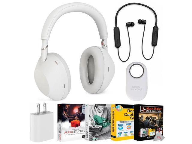 Sony WH-1000XM6 Wireless Noise Canceling Headphones Silver with WI-C100 Wireless In-Ear Headphones Audio Bundle