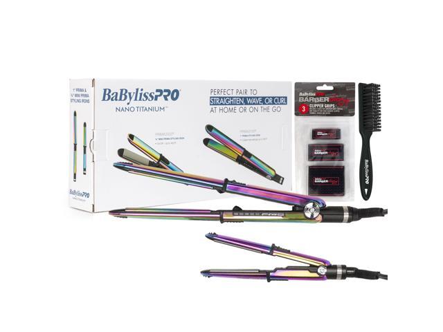 BaByliss Pro Nano Titanium Prima3100 & Prima2000 Styling Irons Prepack BNTPK1RB (Iridescent) Styling Bundle