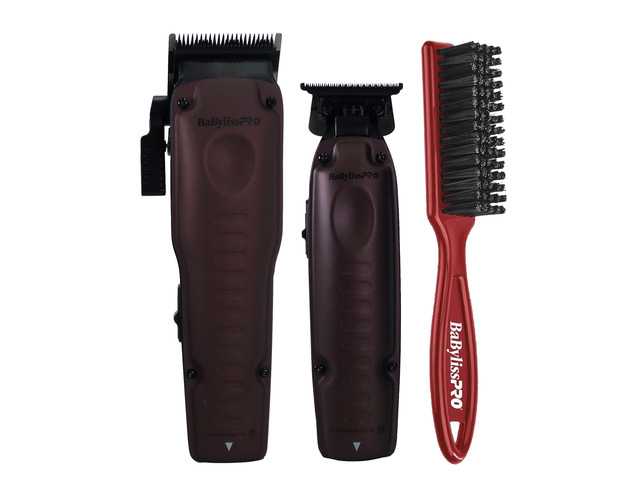 BaByliss Pro FXONE LO-PROFX Clipper & Trimmer Prepack - Midnight Purple (TOOLS ONLY) #FX129PTO + Fade Brush