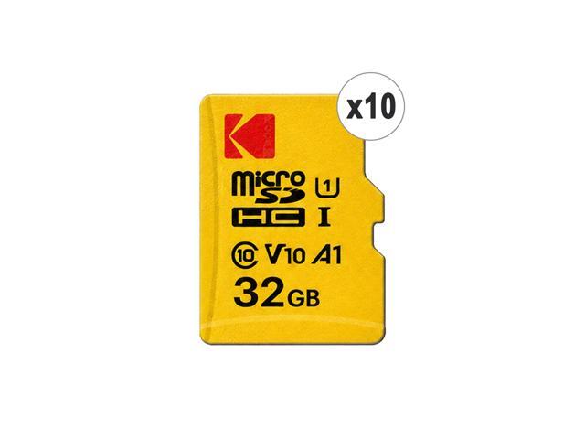 10x Kodak 32GB Premium Performance microSDHC Memory Card Class 10 with SD Adapter - 10 Pack