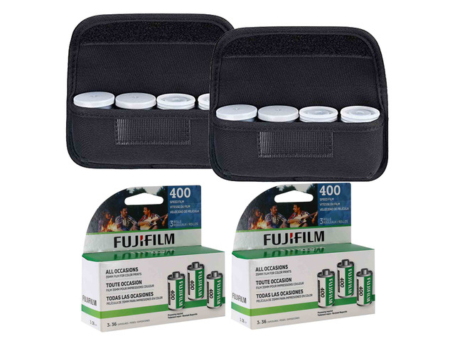 2x Fujifilm 400 Color Negative 35mm Film (36 Exposures) - 3 Pack with Storage Carrying Case