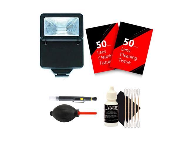 Vivitar Slave Flash + 100 Lens Tissue + Top Cleaning Kit for NIKON D3300 D3200 D3100 D5500 D5300 D5200 D5100 DSLR Camera