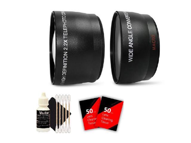 Vivitar 52mm Wide Angle Lens Kit for Canon EOS Rebel T5 T5i & All Canon DSLR Camera