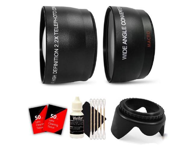 Vivitar 52mm Wide Angle & Telephoto Lens Kit for EOS 5D Mark & All Canon DSLR Camera