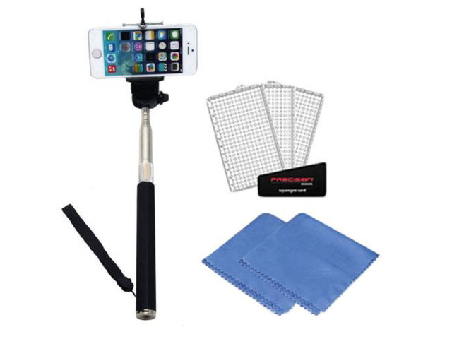 Bower Selfie Stick for iPhone 6 plus 5s 5c 5 & Samsung Galaxy S6 S5 S4 S3 +Accessories