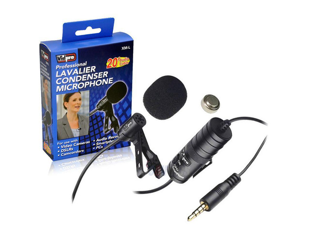 Vidpro External Microphone For Samsung GALAXY S6 EDGE CDMA Cell Phone Vidpro XM-L Wired Lavalier microphone - 20' Audio Cable - Transducer type:...