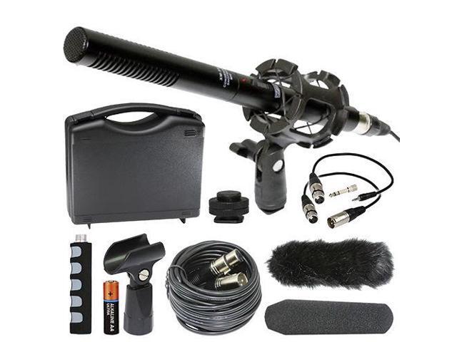 Sony PXW-Z150 4K XDCAM Camcorder External Microphone Vidpro XM-55 13-Piece Professional Video & Broadcast Unidirectional Condenser Microphone Kit