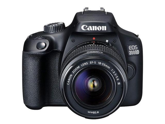 Canon EOS 2000D / Rebel T7 24.1MP CMOS 1080p DSLR Camera + Canon EF-S 18-55mm f/1:3.5-5.6 Lens