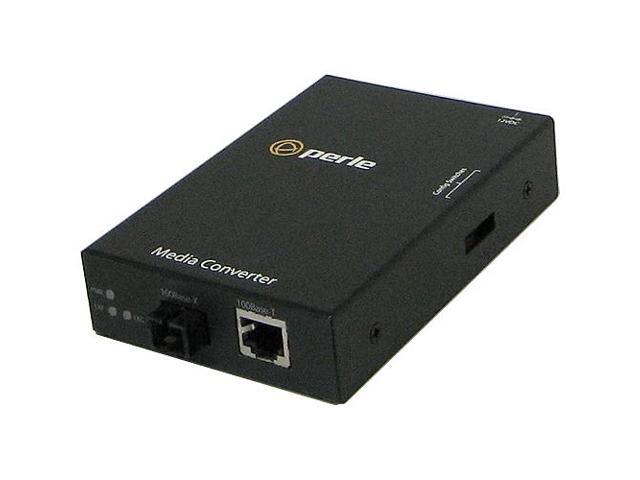 Perle 05050294 S-100-S1SC40U - Fast Ethernet Stand-Alone Media Converter 100Base-TX (RJ-45) [100 m/328 ft.] to 100Base-BX 1310nm