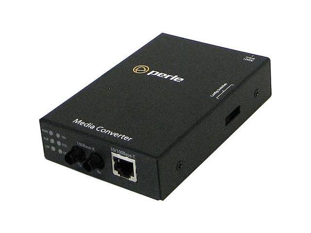 Perle 05050524 S-110-S2ST20 - 10/100 Fast Ethernet Stand-Alone Media and Rate Converter 10/100Base-TX (RJ-45) [100 m/328 ft.] to