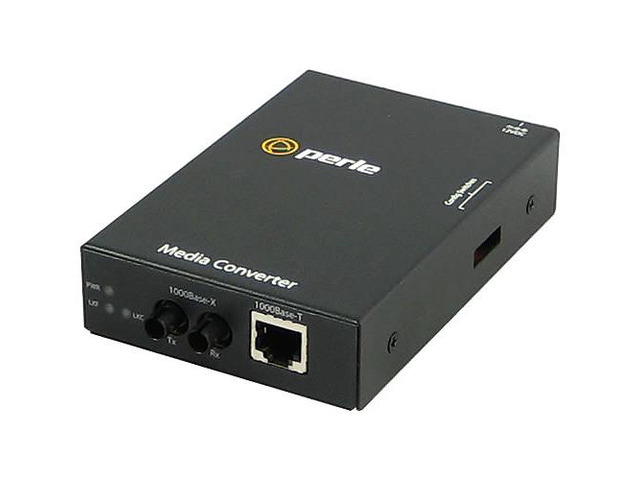 Perle 05050114 S-1000-S2ST10 - Gigabit Ethernet Stand-Alone Media Converter. 1000BASE-T (RJ-45) [100 m/328 ft.] to 1000BASELX/LH