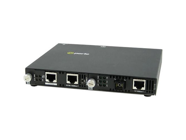 Perle 05071064 SMI-110-S1SC20D - 10/100 Fast Ethernet IP Managed Standalone Media and Rate Converter. 10/100BASE-TX (RJ-45) [100