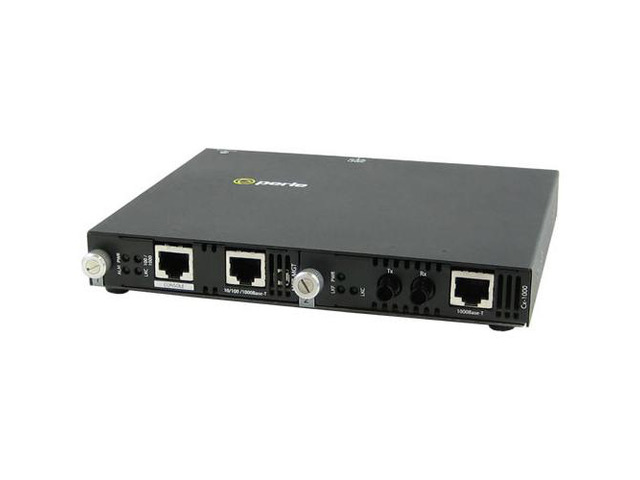 Perle 05070044 SMI-1000-S2ST10 - Gigabit Ethernet IP Managed Standalone media converter. 1000BASE-T (RJ-45) [100 m/328 ft.] to 1