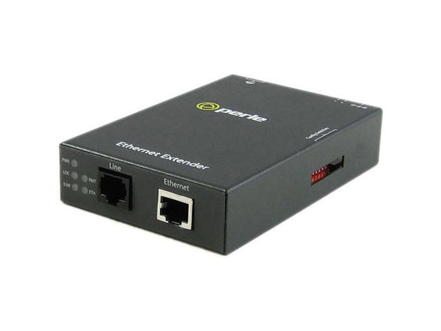 Perle 06003650 eX-1S1110-RJ-XT - Gigabit Industrial Temperature Ethernet Extender - 1 port 10/100/1000Base-T (RJ-45) . RJ45 Inte