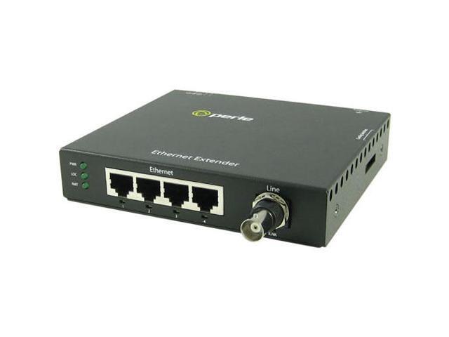 Perle 06003874 eX-KIT44-S110-BNC - Fast Ethernet Extender Kit - 1 pair of 4 port eX-4S110-BNC Ethernet Extenders - USA Power Cor