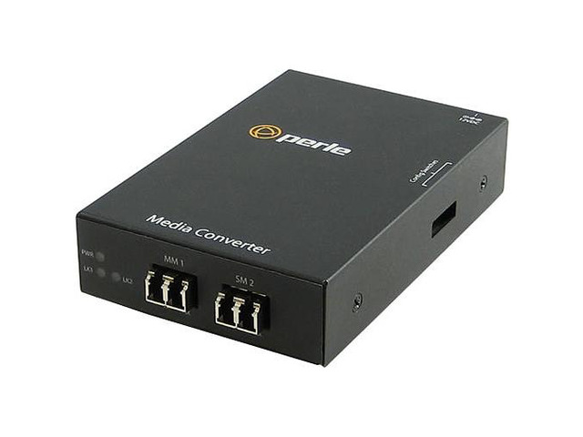Perle 05060084 S-100MM-S2LC40 - Fast Ethernet Fiber to Fiber Stand-Alone Media Converter 100BASE-FX 1310nm multimode (LC) [2 km/