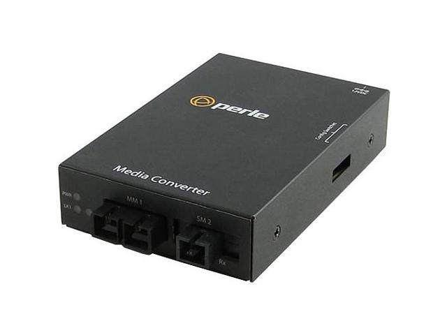 Perle 05060164 S-100MM-S1SC20D - Fast Ethernet Fiber to Fiber Stand-Alone Media Converter 100BASE-FX 1310nm multimode (SC) [2 km